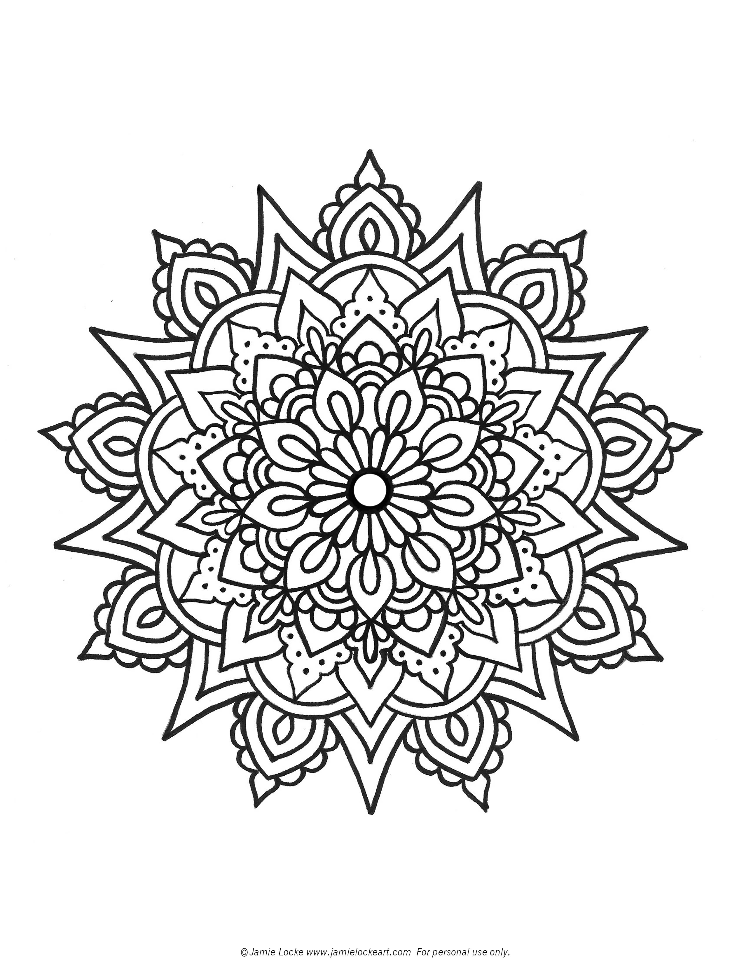 Mandala Monday #1 - Jamie Locke Art