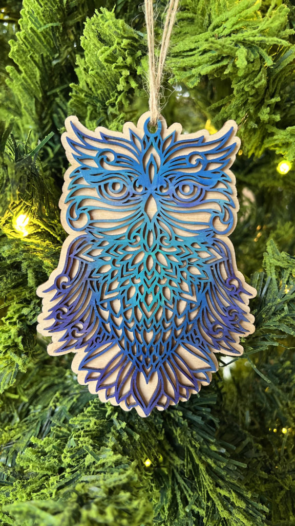 Owl Mandala Ornament 2022 - Limited Run of 50