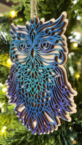 Owl Mandala Ornament 2022 - Limited Run of 50