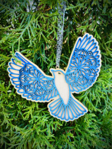 Peace Bird Mandala Ornament