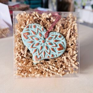 Clay Heart Ornaments