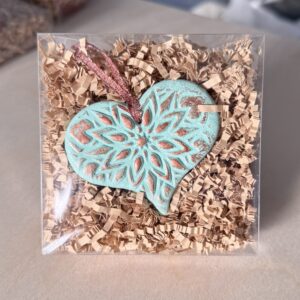 Clay Heart Ornaments