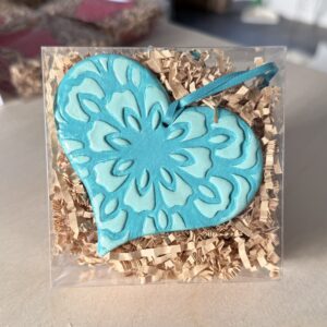 Clay Heart Ornaments