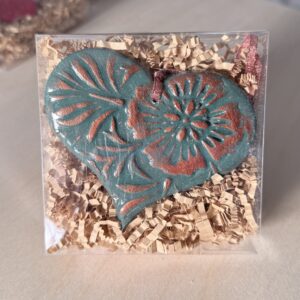 Clay Heart Ornaments