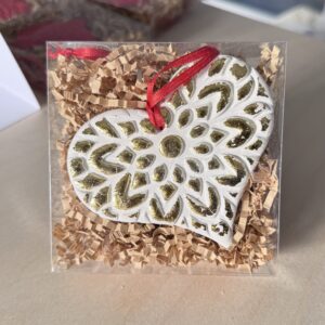 Clay Heart Ornaments