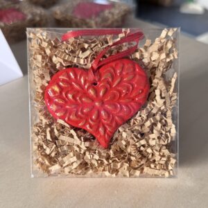 Clay Heart Ornaments