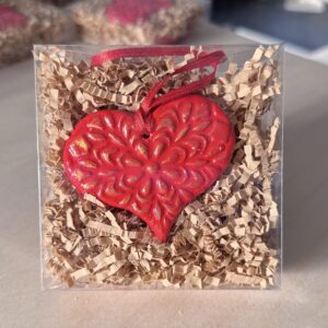 Clay Heart Ornaments