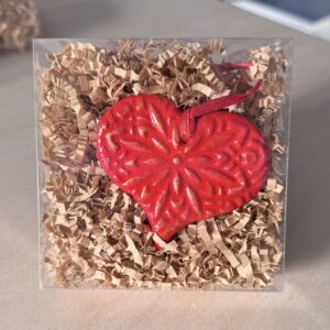 Clay Heart Ornaments