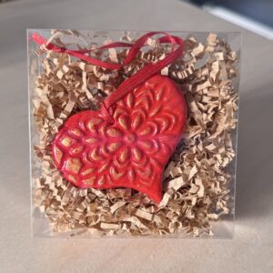 Clay Heart Ornaments