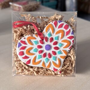 Clay Heart Ornaments