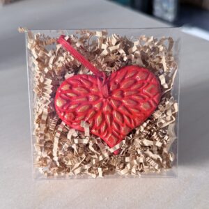 Clay Heart Ornaments