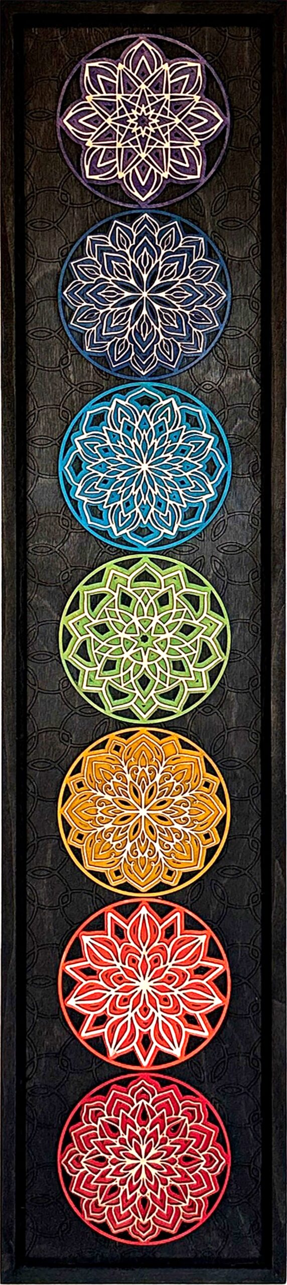 Layered Mandala Chakra Art Piece